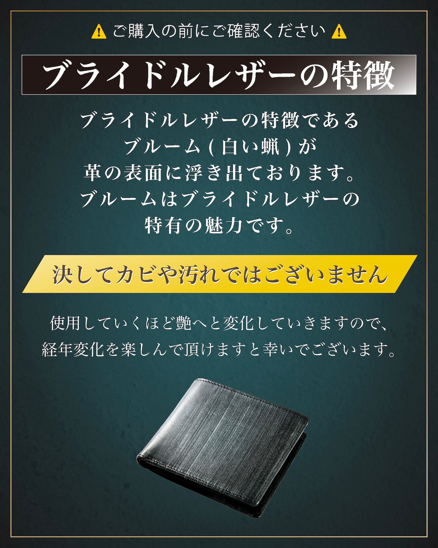 Eredita(エレディータ) ブライドルレザー 二つ折り財布 メンズ 外側小銭入れ 日本製 WL26